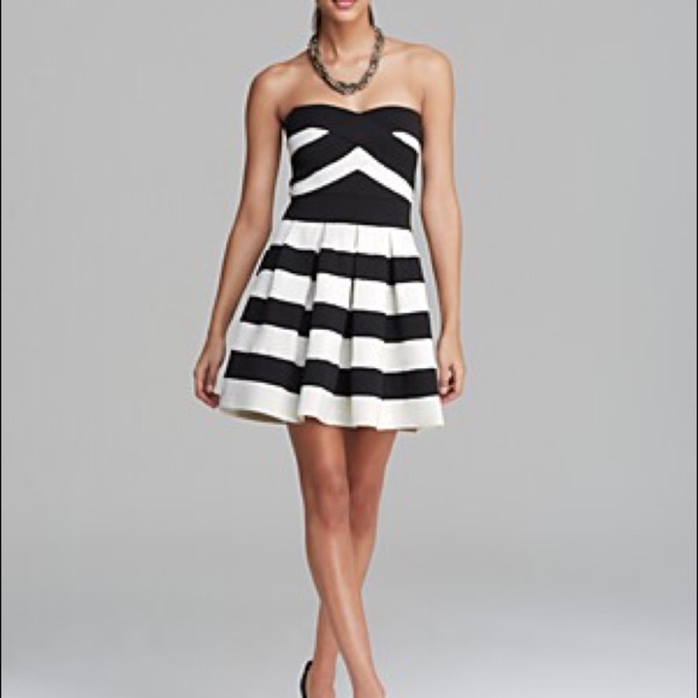 Black and white dress